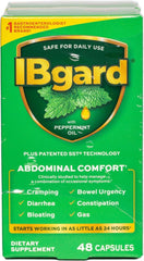 IBgard bottle front showing label and easy daily support benefit