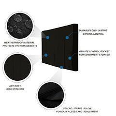 iBirdie cover on patio TV illustrating outdoor use and durability
