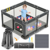 ICAREWAY front view of playpen showing safe enclosed space and portability