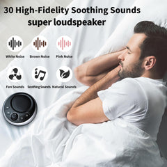 iDealSleep close-up of side controls for easy selection and volume adjustment