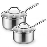 Idymere front view with lids showing compact, versatile set benefit