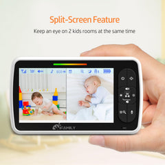 iFamily camera lens close-up highlighting pan-tilt mechanism for wider coverage