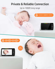 iFamily camera night vision view showing clear infant image for low-light reassurance
