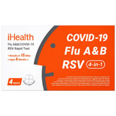iHealth front packaging displaying four individual rapid test cassettes and brand clarity