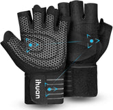 ihuan gloves front view showing full-palm protection and durable grip benefit