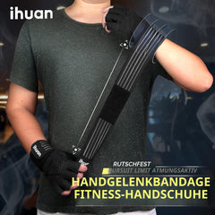 ihuan palm close-up displaying foam padding and silicone print for shock absorption