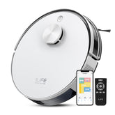 ILIFE A30s front view showing compact design and smooth bumper for obstacle handling