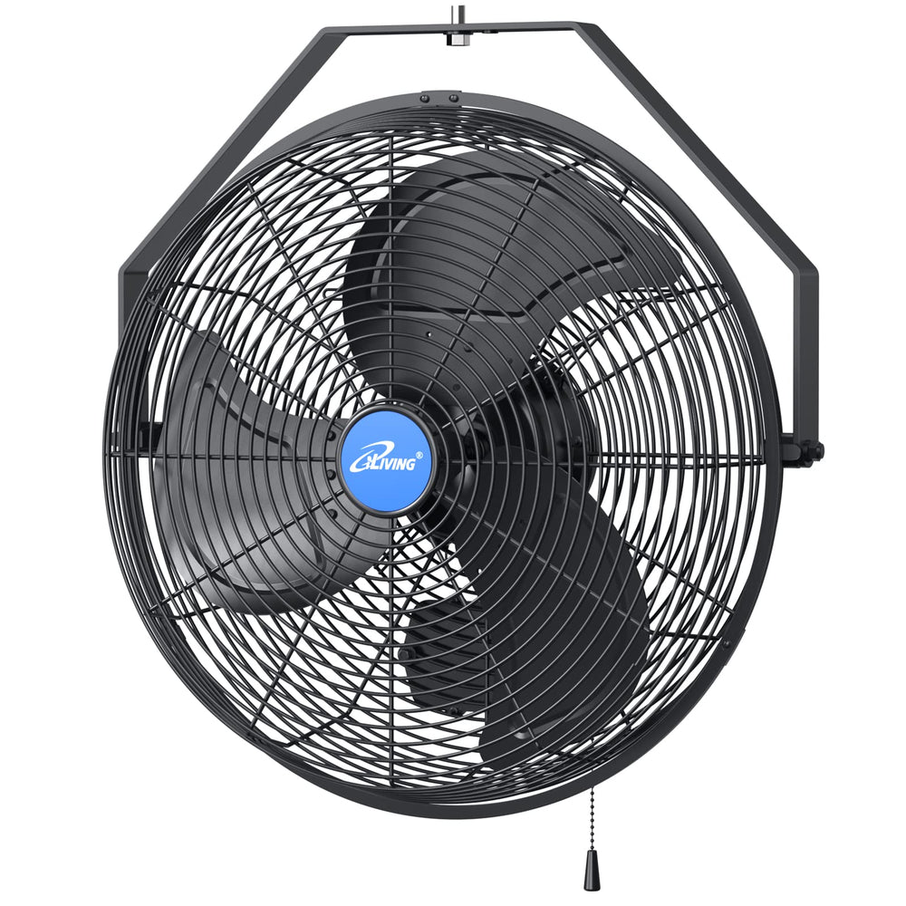 iLiving 18-inch wall fan front view showing strong airflow benefit