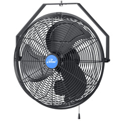 iLiving 18-inch wall fan front view showing strong airflow benefit