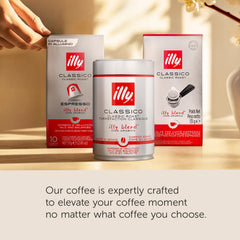hand holding illy pod to show easy single-serve use and convenience
