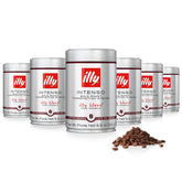 illy front packaging showing 8.8oz can and bold roast label for shelf appeal