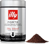 illy front packaging showing brand and bold roast benefits