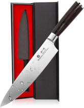 imarku front profile showing balanced 8-inch gyuto, precise cutting benefit