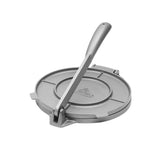 IMUSA front view of 8-inch tortilla press showing compact shape and ease