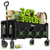 InBrave front view of assembled wagon showing roomy interior and benefit of large capacity