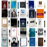 Infinite Scents front packaging showing curated 12-vial sampler and convenience