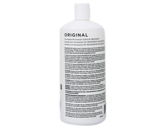 INFUSIUM 23 beside a hand to show 33.8 oz bottle size and long-lasting supply