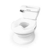 Ingenuity My Size Potty Pro front view showing realistic toilet design and confidence building
