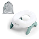 Ingenuity travel potty front view showing compact portability and quick setup
