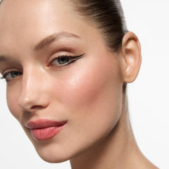Inglot gel applied with angled brush for precise winged eyeliner and clean lines