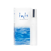 Inis the Energy of the Sea front packaging showing compact travel bottle and branding benefit fresh scent