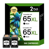 inkalfa front packaging showing two 65XL cartridges and benefits