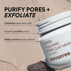 innisfree volcanic cluster texture close-up highlighting oil-absorbing power