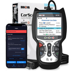 Innova 5210 front panel showing buttons and display for quick diagnostics