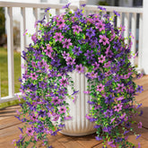 INQCMY front view of hanging daisy bundle highlighting realistic look and instant curb appeal