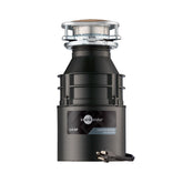 InSinkErator Badger 5XP front view showing compact disposer and benefits