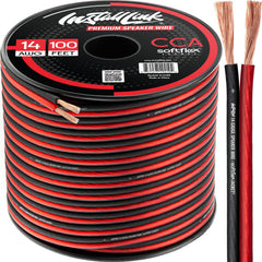 Install Link spool front view showing cable length and gauge benefit
