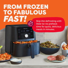 Instant Pot Vortex XL basket texture close-up highlighting nonstick surface for quick cleanup