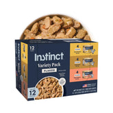 Instinct front packaging showing variety pack with clear flavor labels and convenience