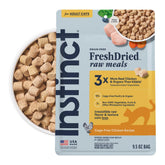 Instinct front packaging showing bag and product benefit of raw nutrition