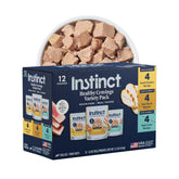 Instinct pouch front view showing variety pack and convenient serving
