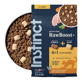 Instinct RawBoost front packaging showing product benefits and 10 lb size