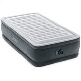 Intex Dura-Beam Deluxe front view showing elevated twin bed and durable finish for comfort