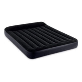 Intex front view of queen air mattress showing full setup and comfort