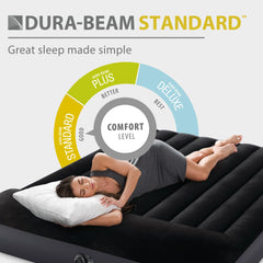 Intex side profile displaying 10‑inch bed height for easy access