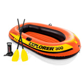 INTEX Explorer 300 front profile showing hull and seating for clear visibility