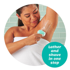 INTUITION Schick close-up of four blades delivering a smooth shave