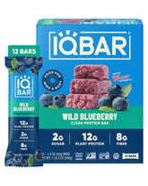 IQBAR Wild Blueberry front packaging showing clean-label benefits