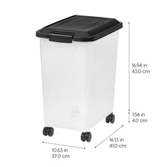 IRIS USA top open wide mouth for easy scooping and quick access benefit