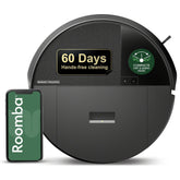 iRobot Roomba 205 front view showing compact, dockless design and space-saving benefit