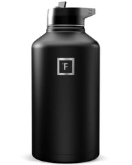 IRON °FLASK front view showing label and durable finish for trusted hydration