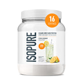 Isopure front pack showing citrus lemonade flavor and 20g protein benefit