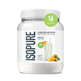 Isopure front packaging showing Mango Lime flavor and serving info