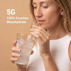 Isopure powder dissolving in glass to show fast-mixing convenience benefit