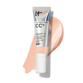 IT Cosmetics front pump bottle of CC+ Cream showing convenient dispensing