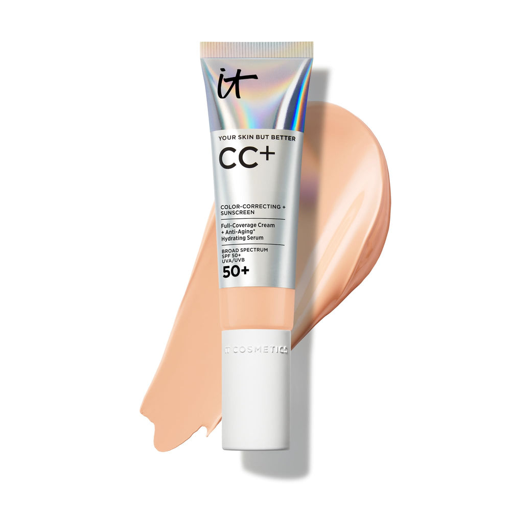 IT Cosmetics CC+ Cream front packaging showing product and shade for natural coverage
